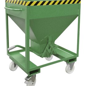 Silocontainer on wheels 375 Liter or 600 Liter Type SRE with fork sleeves