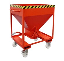 Silocontainer on wheels 375 Liter or 600 Liter  Type SRE with fork sleeves 