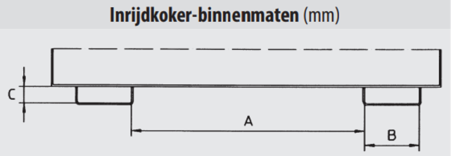Kantelbak 1000L Lichtgewicht KK-model met 4 Rubberen Wielen