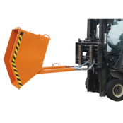 Chip Container 1000L Lichtweight KK-model with 4 Rubber Wheels