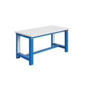 ESD Table de travail à réglage électriquement modèle SI bleu industriel 300 kg heavy duty