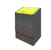 Habillages Caches poubelles en acier de 120 Litres avec clapet