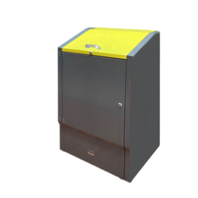 Habillages Caches poubelles en acier de 240 Litres avec clapet