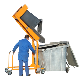 Wheelie bin mobile tipping station for waste containers 120 - 240 Liters MKS-H