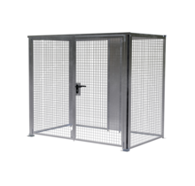 Cage de sécurité pour stockage galvanisée à chaud avec dessus