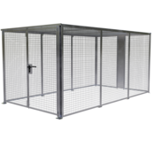 Cage de sécurité pour stockage galvanisée à chaud avec dessus
