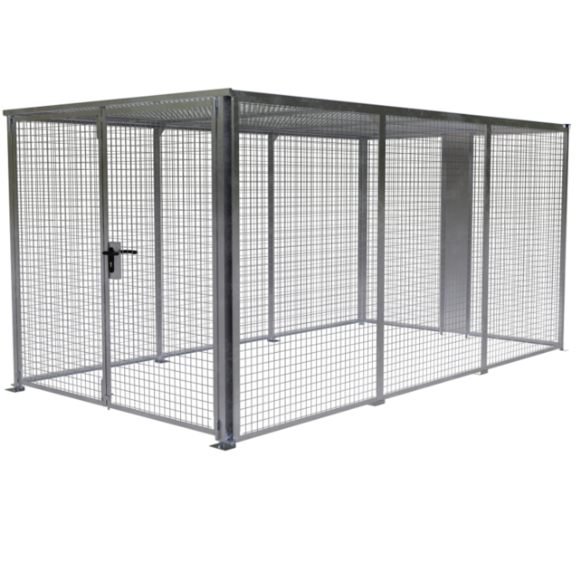 Security Cage for Storage Hot Dip Galvanized with top