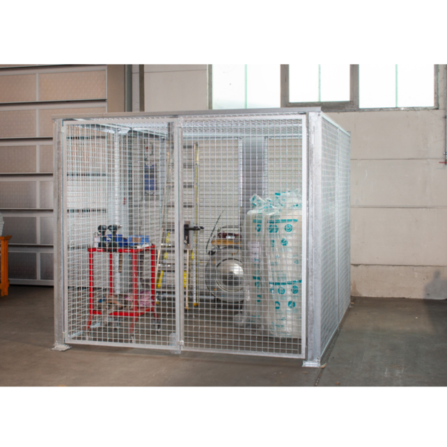 Security Cage for Storage Hot Dip Galvanized with top
