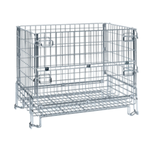 Wire basket stackable foldable Mesh container1200 x 800 x 980 mm galvanized