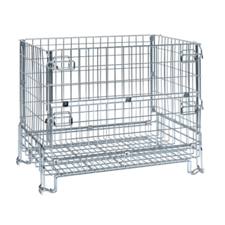 Wire basket stackable foldable Mesh container1200 x 800 x 980 mm galvanized