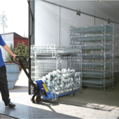 Panier métallique empilable pliable Conteneur grillagé 1200 x 800 x 980 mm galvanisé