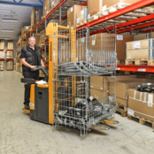 Panier métallique empilable pliable Conteneur grillagé 1200 x 800 x 980 mm galvanisé