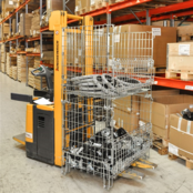 Panier métallique empilable pliable Conteneur grillagé 1200 x 800 x 980 mm galvanisé