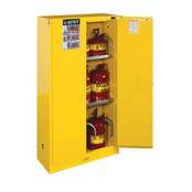 114 Liter Safety Flammable Cabinet 112 x 109 x 46 cm, 1 Shelf, 2 Doors