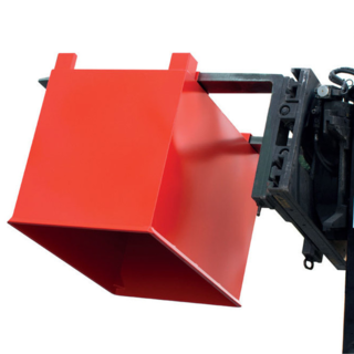 Benne en acier pour chariot à tête rotative 300L C-Model