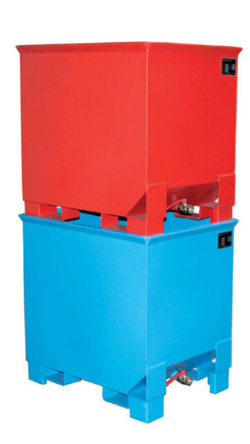 Metal container for rotating forks for forklift  300L C-Model