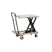 Table élévatrice mobile 500Kg Chariot élévateur à ciseaux sur roulettes  plateforme 1010x520