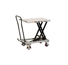 Table élévatrice mobile 500Kg Chariot élévateur à ciseaux sur roulettes  plateforme 1010x520