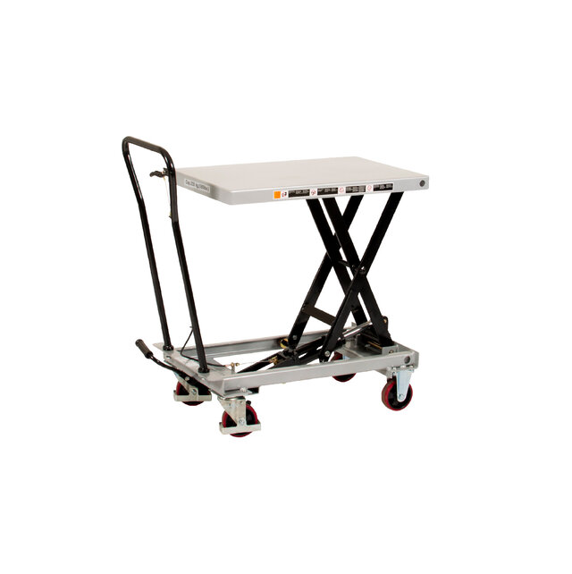 Table élévatrice mobile 250Kg Chariot élévateur à ciseaux sur roulettes  plateforme 830x500mm Table élévatrice mobile 250Kg Chariot élévateur à ciseaux sur roulettes  plateforme 830x500mm