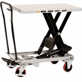 Heftafel mobiel 250Kg  Schaarhefwagen op wielen platform 830x500 mm