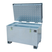 Lithium-Ion Opslag container voor nieuwe, gebruikte of beschadigde Li-Ion accu's Lithium-Ion Opslag container voor nieuwe, gebruikte of beschadigde Li-Ion accu's