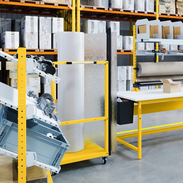 Distributeur de rouleaux vertical mobile