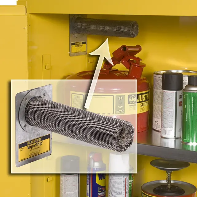 114 Liter Safety Flammable Cabinet 112 x 109 x 46 cm, 1 Shelf, 2 Doors