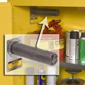 45G Klassischer Sicherheitsschrank für entzündbare Flüssigkeiten 170 l – 165 × 109 × 45 cm – Gelb