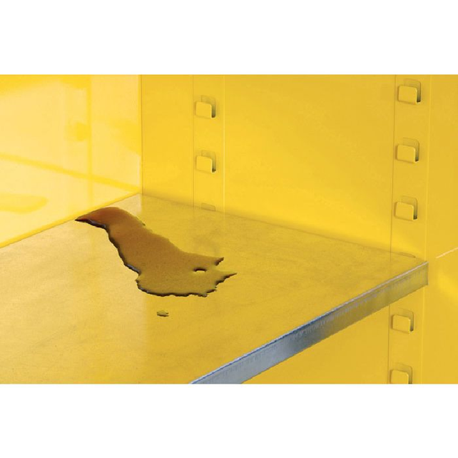 Veiligheidskasten brandvertragende Schrank 83 Liter - 165 x 59 x 46 cm - gelb