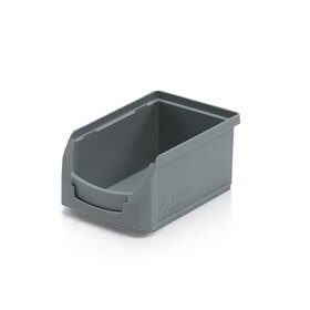 Bac à bec en plastic pour magasin PP A  23x15x12.5cm Gris