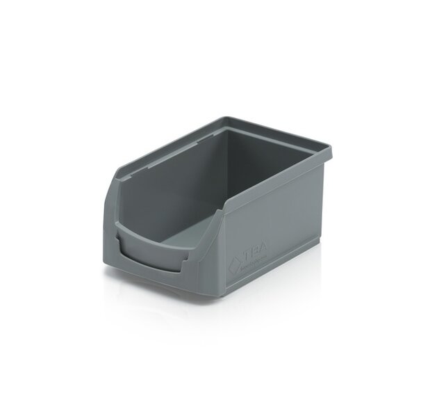 Magazijnbak Kunststof A PP 16x10,4x7,5cm Grijs Magazijnbak Kunststof A PP 16x10,4x7,5cm Grijs