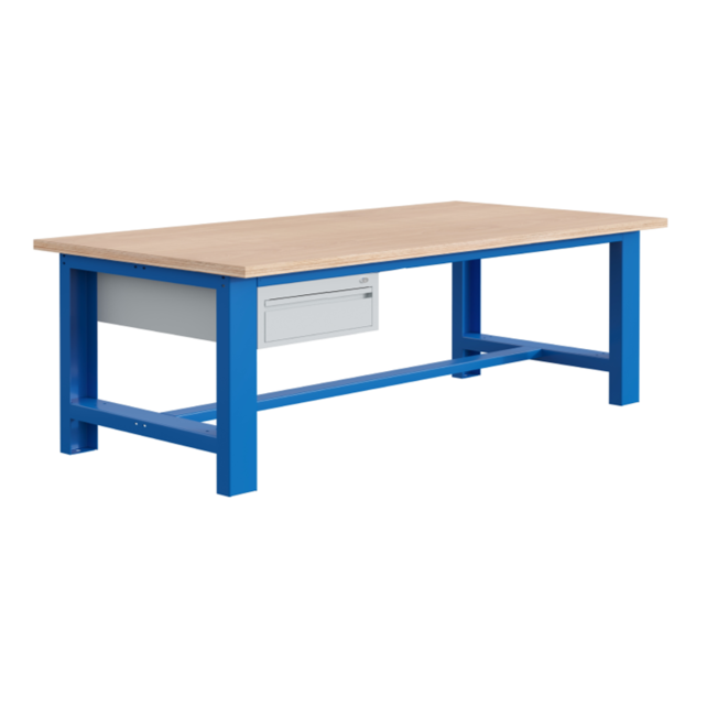 Grand établi 2400 mm Table de travail robuste Charge 1500 kg Grand établi 2400 mm Table de travail robuste Charge 1500 kg