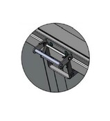 conteneur à déchets 2500L galvanisé avec roues