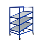 Etagère métallique Fifo Rack 3 niveaux D1360xH1800mm