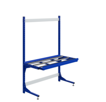 Productielijn werkstation transportband rollerspoor 150 kg