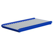 Transportband zwaartekracht rollentafel, mechanische hoogteverstelling