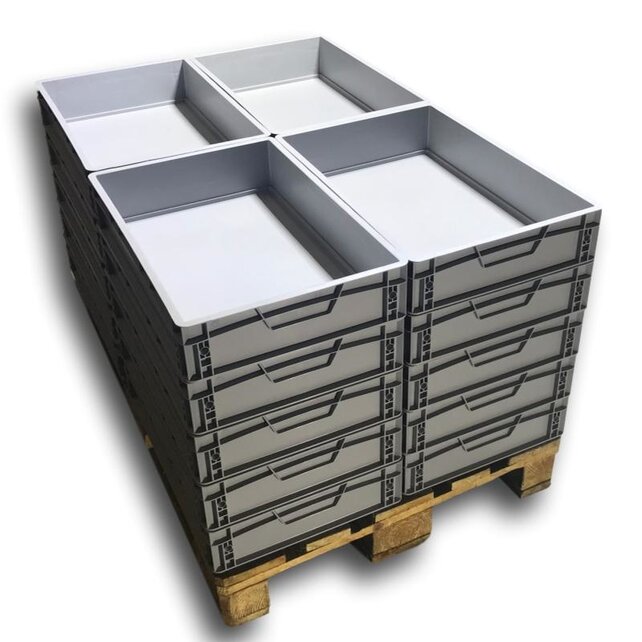 EURO crate 60x40x7.5 closed handle