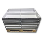 EURO crate 60x40x7.5 closed handle