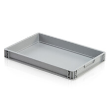 Plastic Kratten 60x40X7.5 cm Stapelbak Eurobox  Dicht Handvat