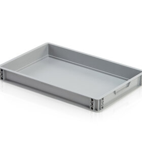 Plastic Kratten 60x40X7.5 cm Stapelbak Eurobox  Dicht Handvat