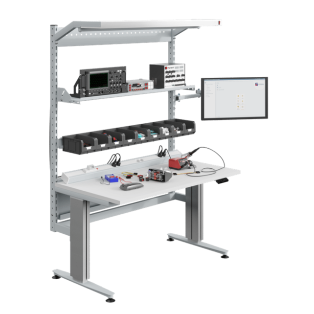 ESD Werkstation Mechanisch Hoogte Verstelbaar Van 763 tot 1113mm ESD Werkstation Mechanisch Hoogte Verstelbaar Van 763 tot 1113mm
