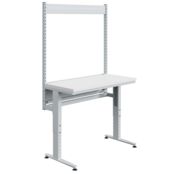 Poste de travail ESD mécanique réglable en hauteur de 763 à 1113 mm