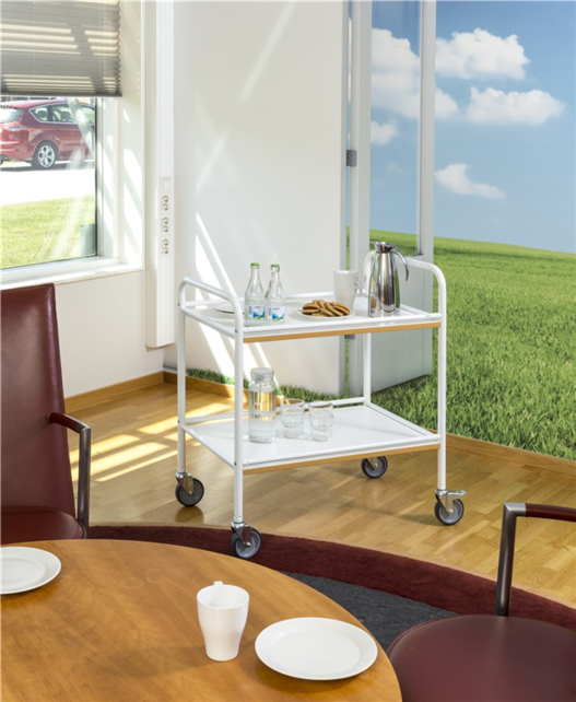 Service trolley with 2 shelves 	765 x 520 x 895