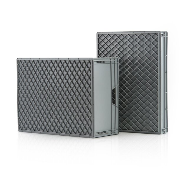 Eurobox Universal 80x60x22 cm open handle Eurocontainer KLT box