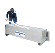 Container for collection and transport of used fluorescent strips TYPE AL
