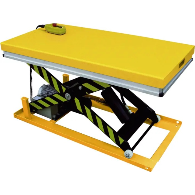 Elektrischer Scherenhubtisch 500 kg – Plattform 1200 x 800 mm, Hubhöhe 190–900 mm