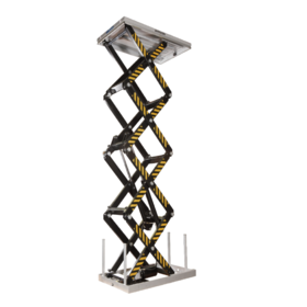 Stationärer Elektrischer Hubtisch 800 kg – 4-Scheren-System, Hubhöhe 4,2 m