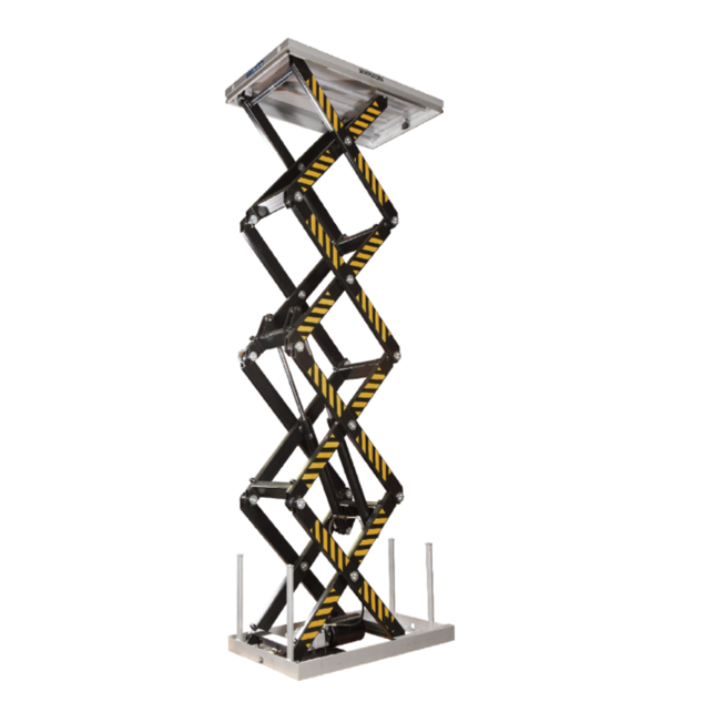 Stationärer Elektrischer Hubtisch 800 kg – 4-Scheren-System, Hubhöhe 4,2 m
