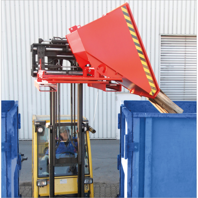 Heavy-Duty Skip Container For Forklift Side Opening Versatile Waste Management Solution