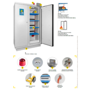 90-Minute Fire-Resistant Safety Cabinet for Lithium-Ion Batteries – 2020 x 1137 x 620 mm